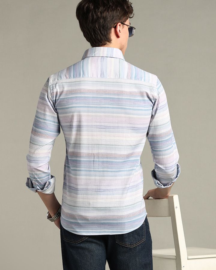 Hawai Blue Stripes -Full-Stain Proof