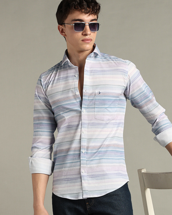 Hawai Blue Stripes -Full-Stain Proof