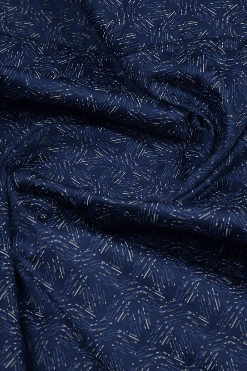 Stylish Navy & Gold Print -Full-Stain Proof