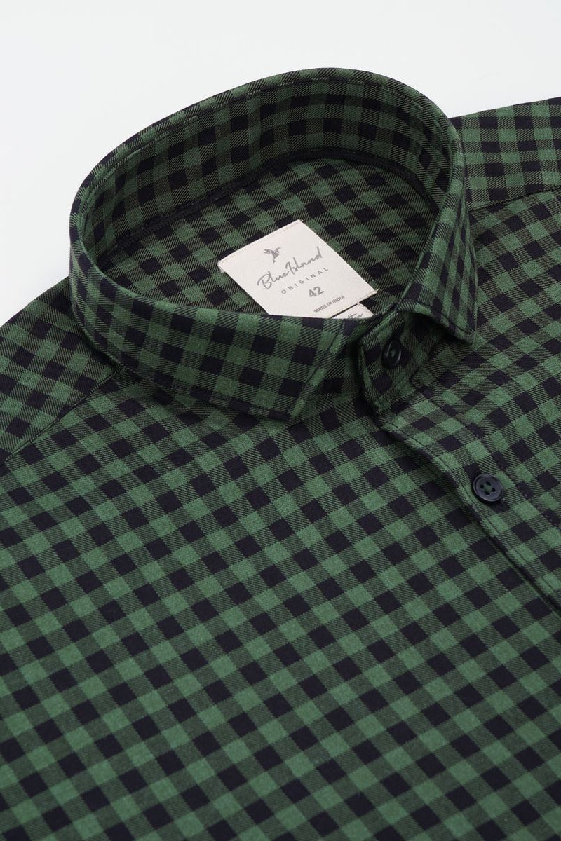 Green & Black Mini Checks - Full-Stain Proof