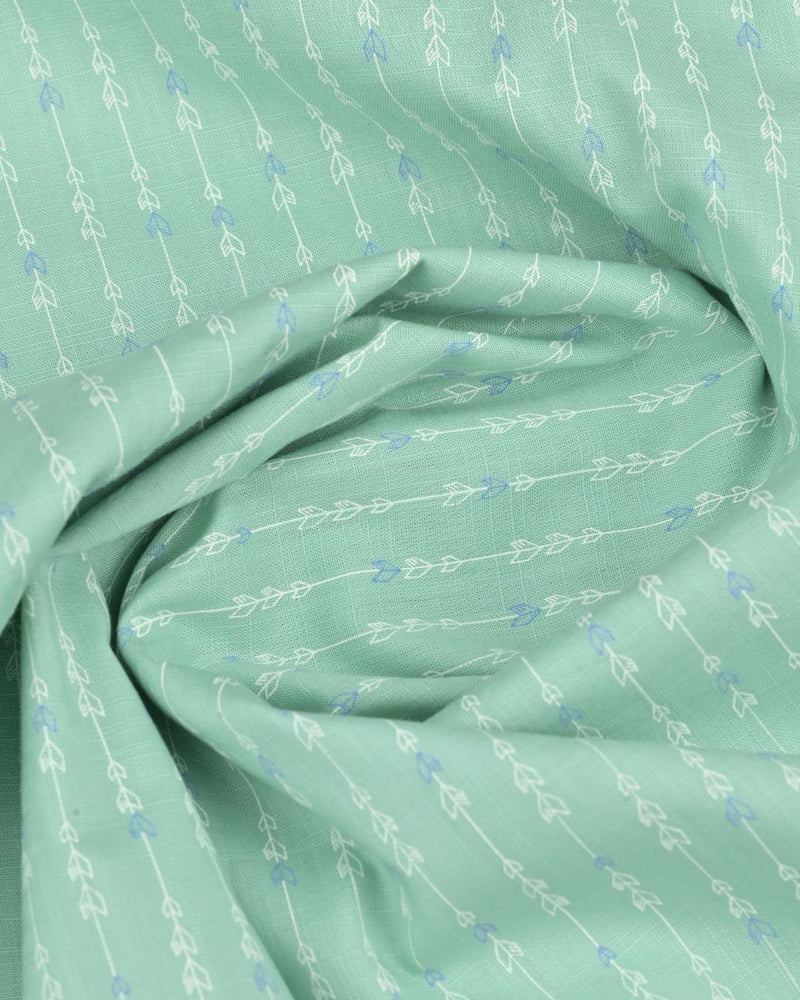 Pistah Green Print -Full-Stain Proof