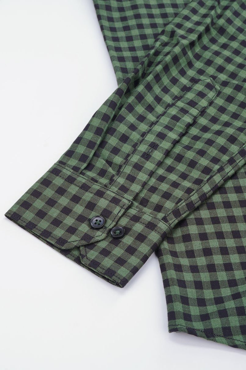 Green & Black Mini Checks - Full-Stain Proof