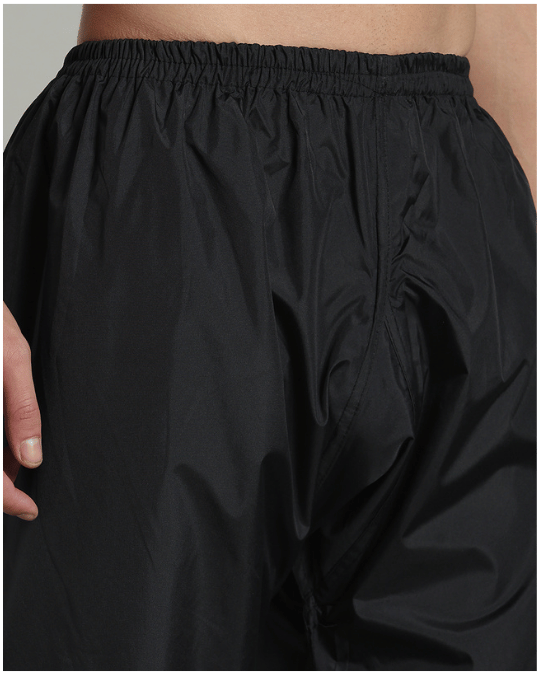 Black with Grey Sleeve - Rain Jacket with Pant & Mobile Pouch