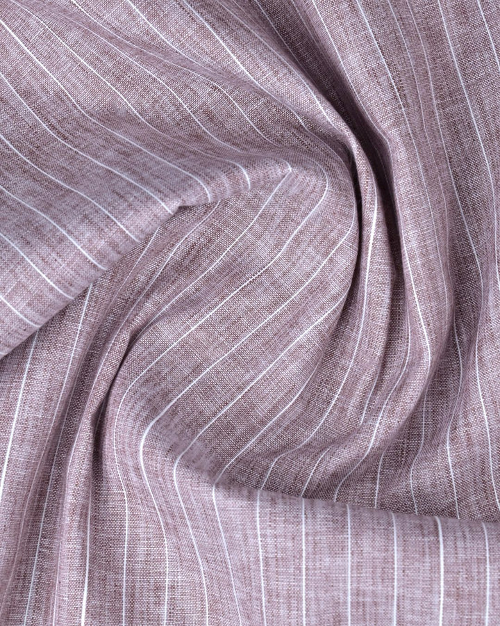 Choco Brown Stripes -Full-Bamboo Linen