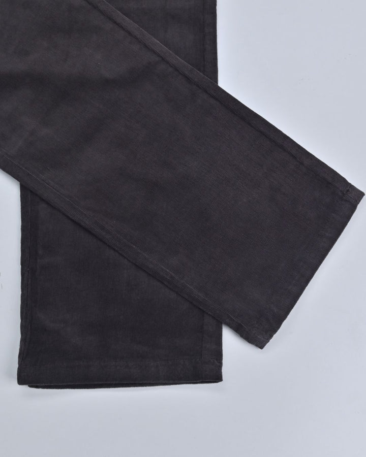 Dark Brown Mini Stripes - Corduroy Pant