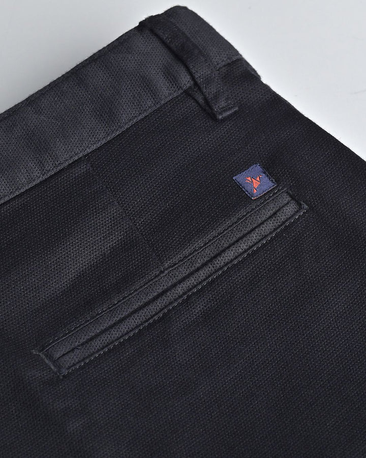 Black Grid Weave - Dobby Pant