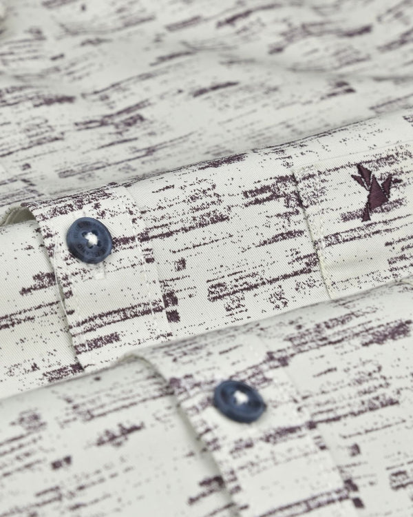 Beige Spray Print -Full-Stain Proof