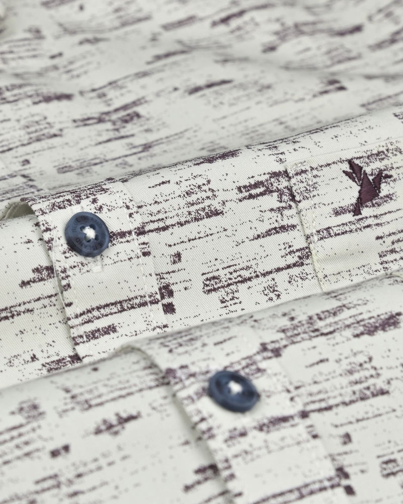 Beige Spray Print -Full-Stain Proof