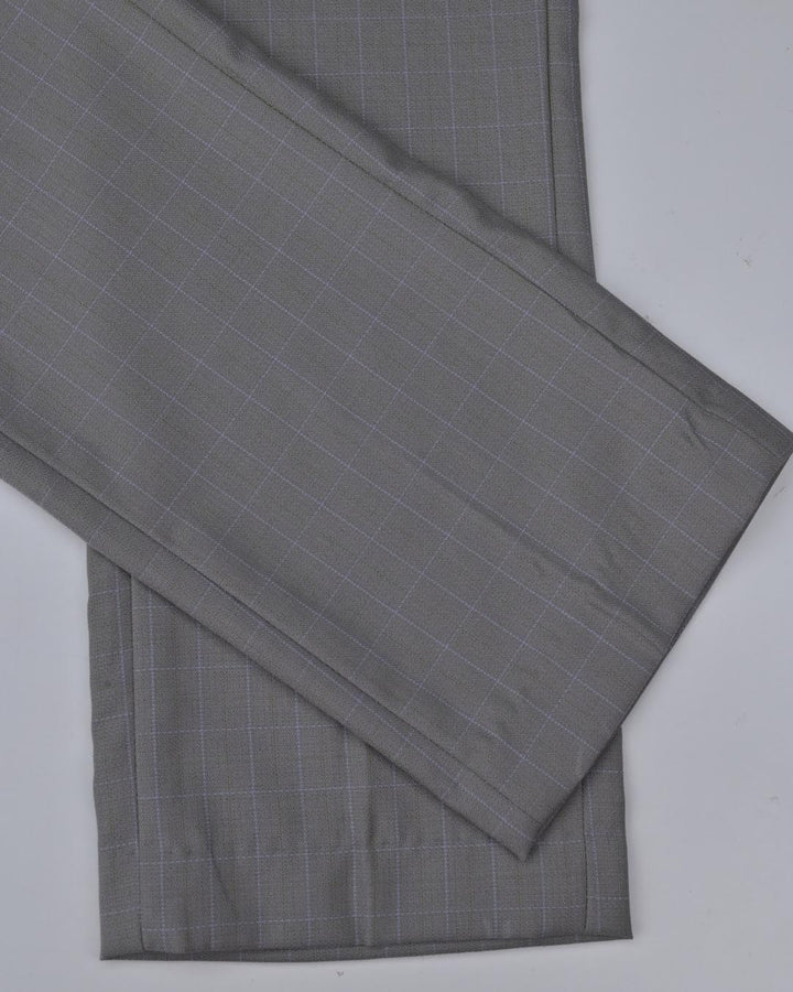Fossil Grey Checks - Wrinkle free Formal Pant
