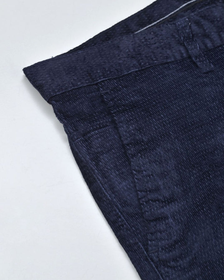 Navy Blizzard Printed - Corduroy Pant