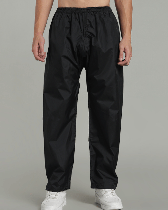 Black with Grey Sleeve - Rain Jacket with Pant & Mobile Pouch