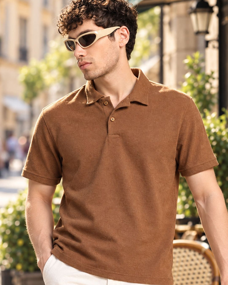 Caramel Brown - Polo Tshirt
