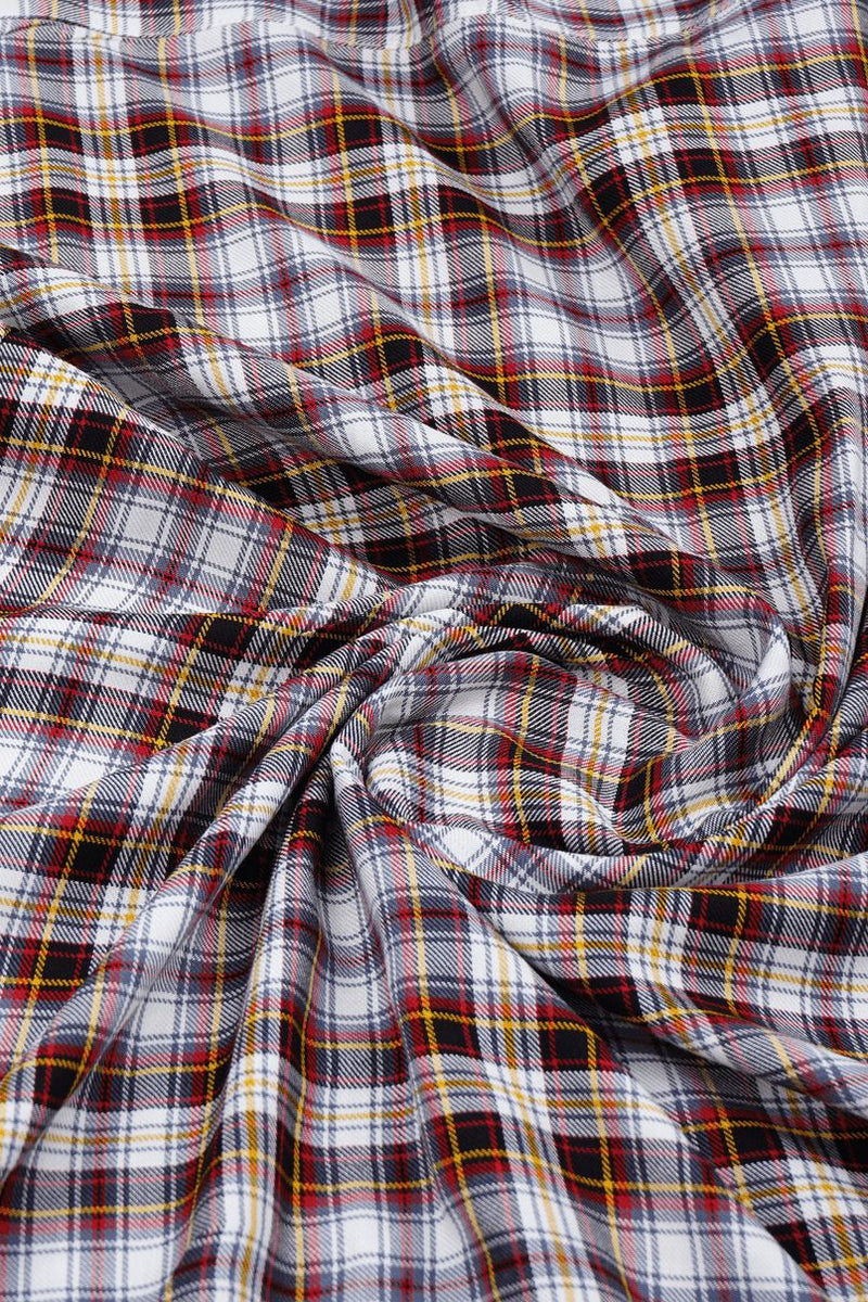 White Quad Checks - Half Sleeve - Airlite Shirt