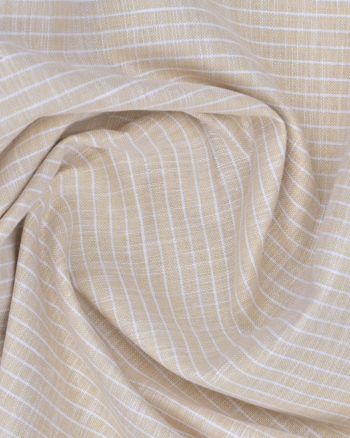 Orange & White Stripes -Full-Bamboo Linen