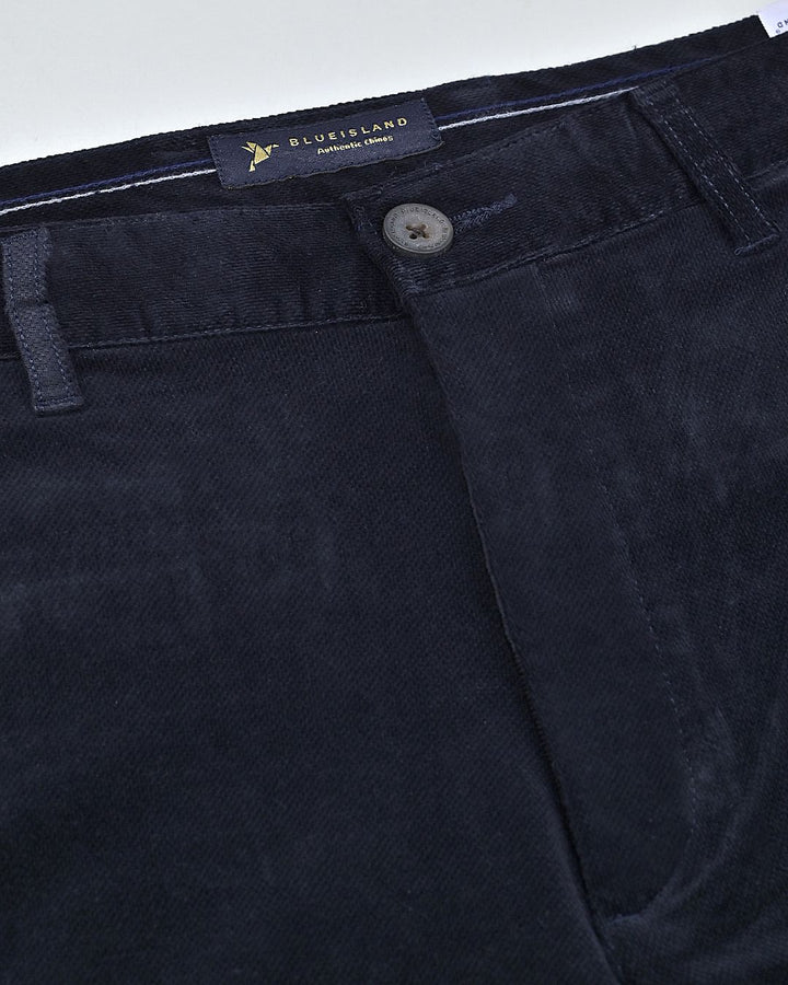 Black Mesh Printed - Corduroy Pant