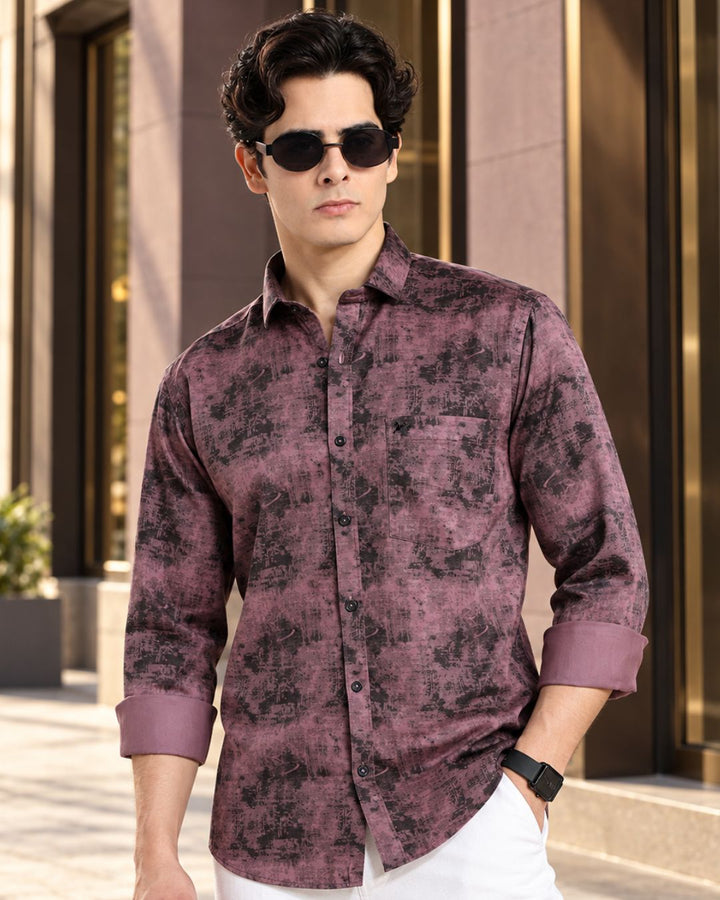 Dusty Pink Smoky Print -Full-Stain Proof