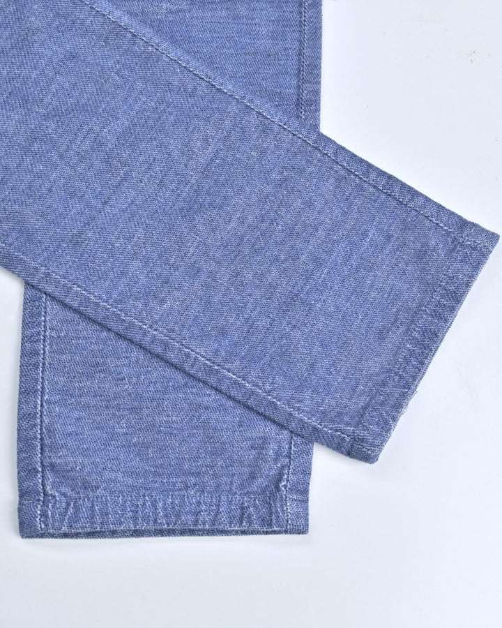Steel Blue Structured  - Corduroy Pant