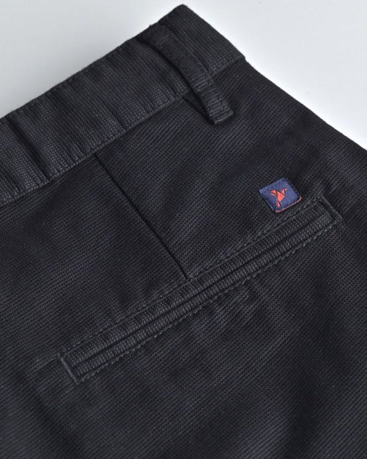 Black Mini Weave - Dobby Pant