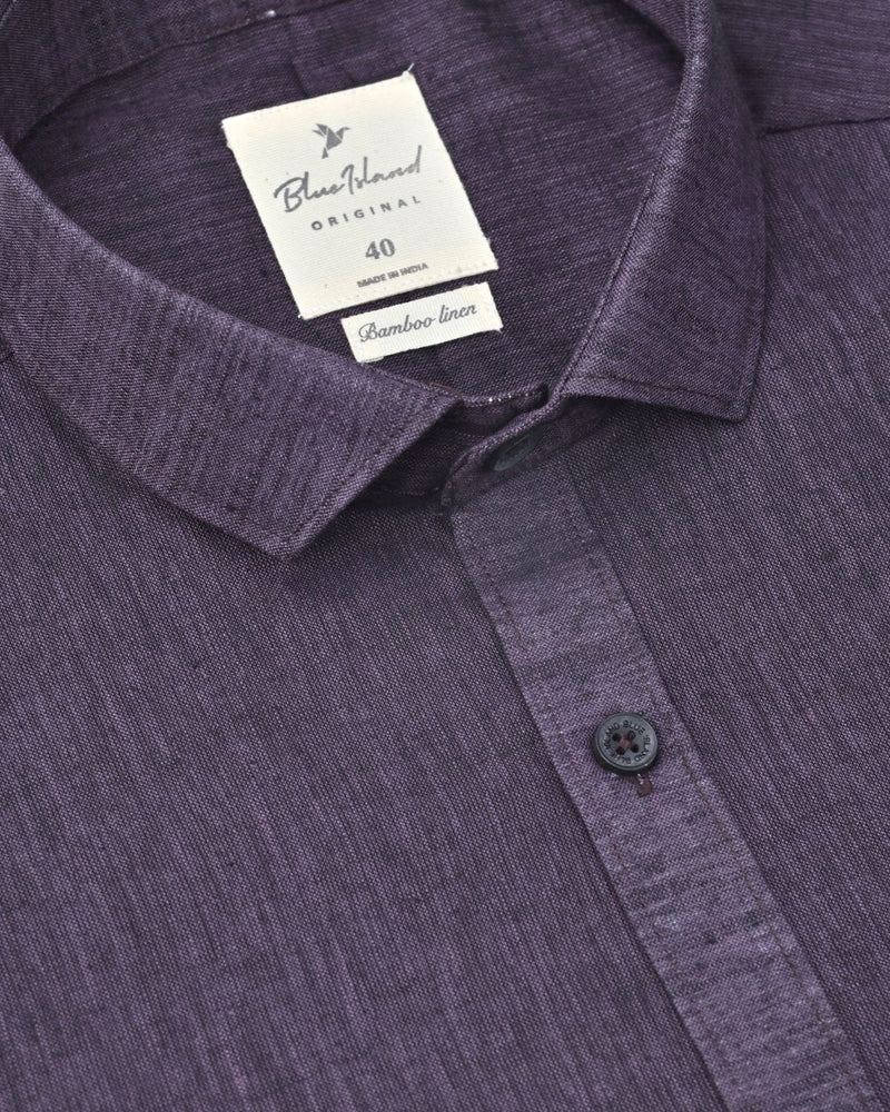 Dark Purple -Full-Bamboo Linen
