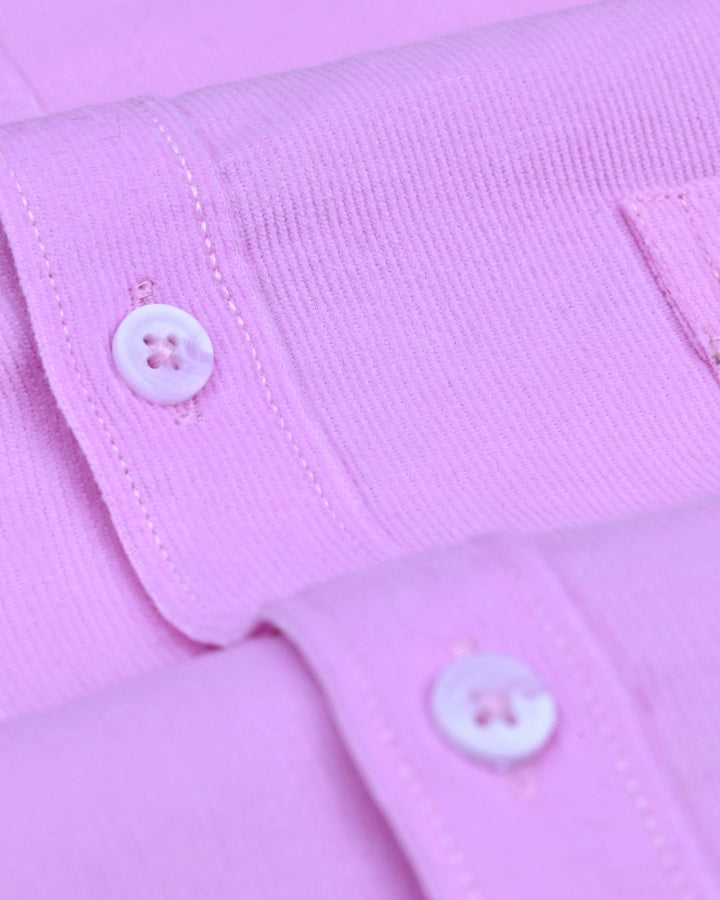 Rose Pink  -Full-Corduroy Shirt
