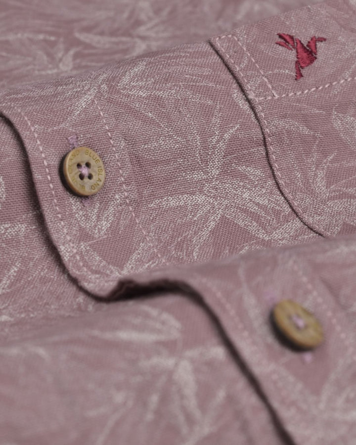 Dusty Rose Grass Print - Full-Stain Proof