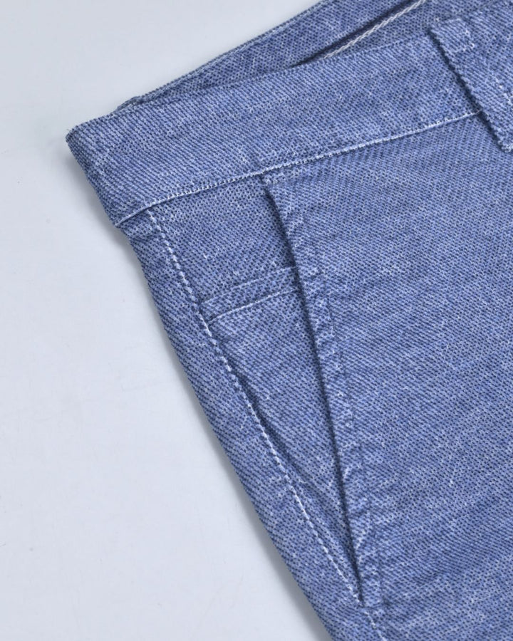 Steel Blue Structured  - Corduroy Pant