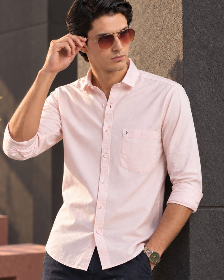 Mild Pink Solid - Full Sleeve Shirt