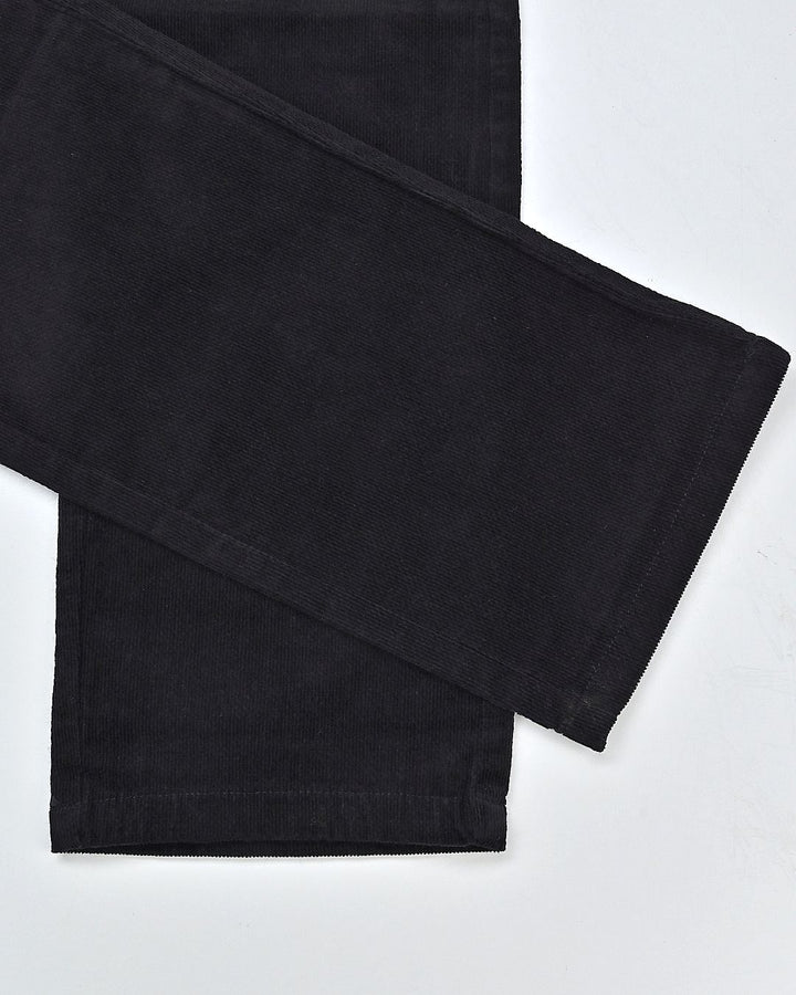 Black Sketchy Printed - Corduroy Pant