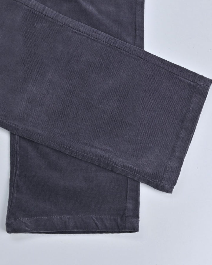 Grey Mini Stripes - Corduroy Pant