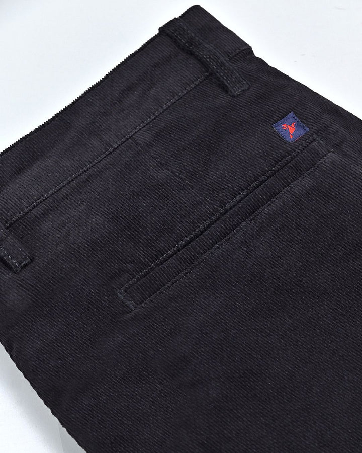 Black Sketchy Printed - Corduroy Pant