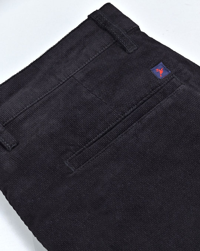 Black Sketchy Printed - Corduroy Pant