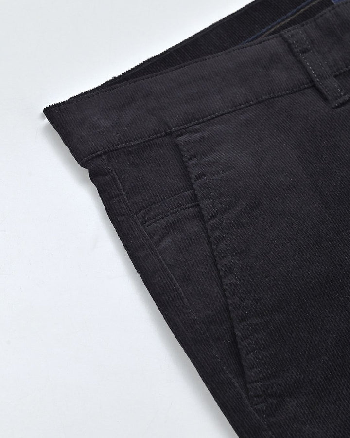 Black Sketchy Printed - Corduroy Pant