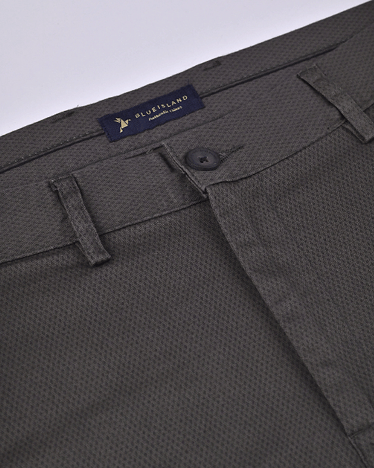 Green Diamond Printed - 2 way stretch - COTTON PANT