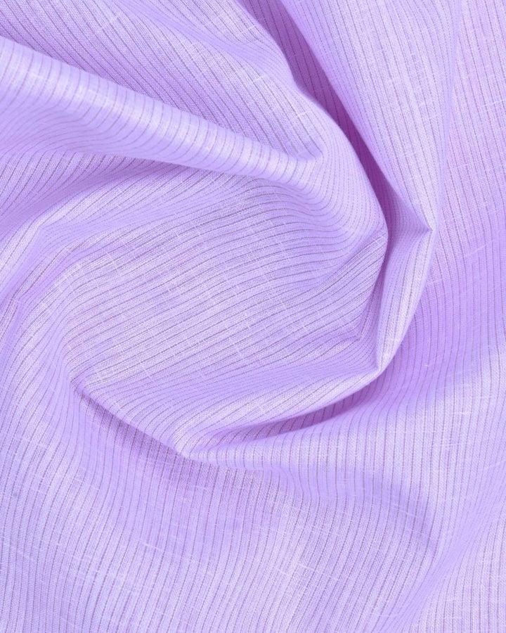 Violet Small Stripes -Full-Bamboo Linen