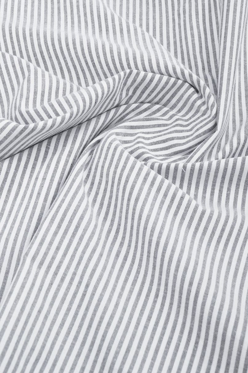 White & Black Formal Stripes - Full-Stain Proof