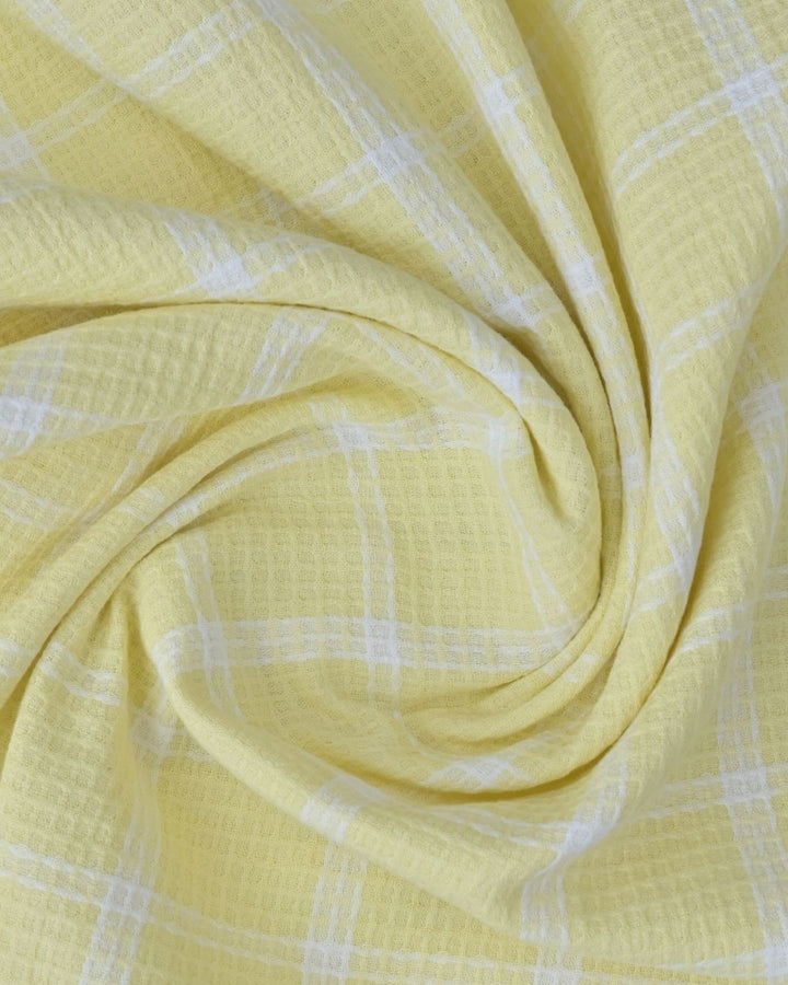 Yellow & White Checks-Full-Stain Proof