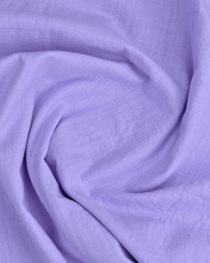 Mild Lavender Solid-Full-Cotton Linen Shirt