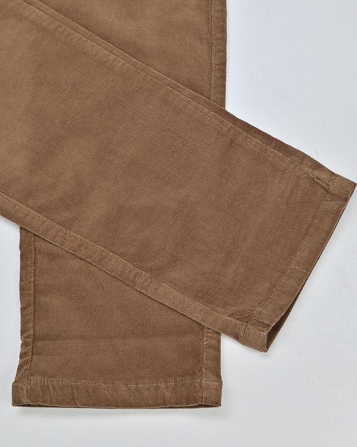 Khaki Sketchy Printed - Corduroy Pant