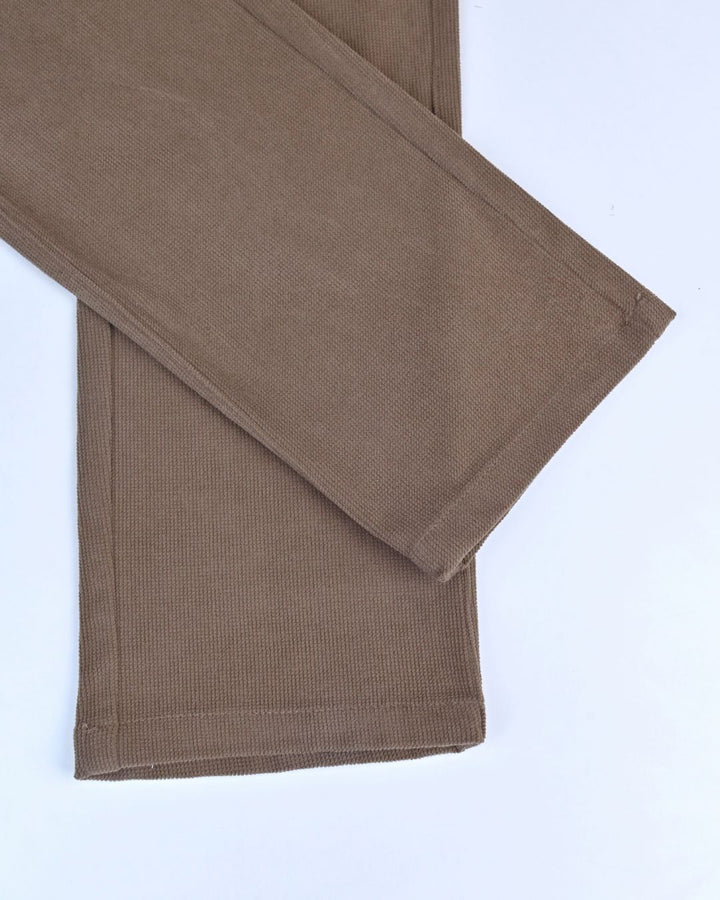 Brown Textured - Corduroy Pant