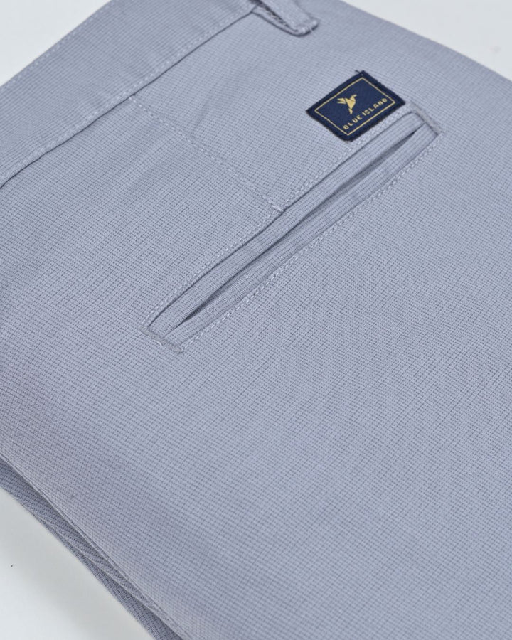 Grey Pixel Printed - 2 way stretch - COTTON PANT