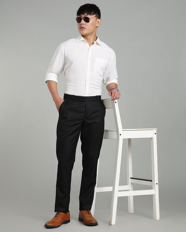 Black - Wrinkle free Formal Pant