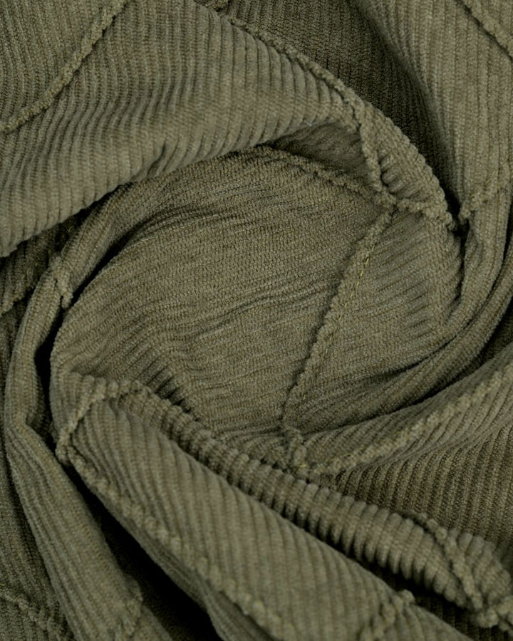 Olive Thread Checks - Full-Corduroy Shirt