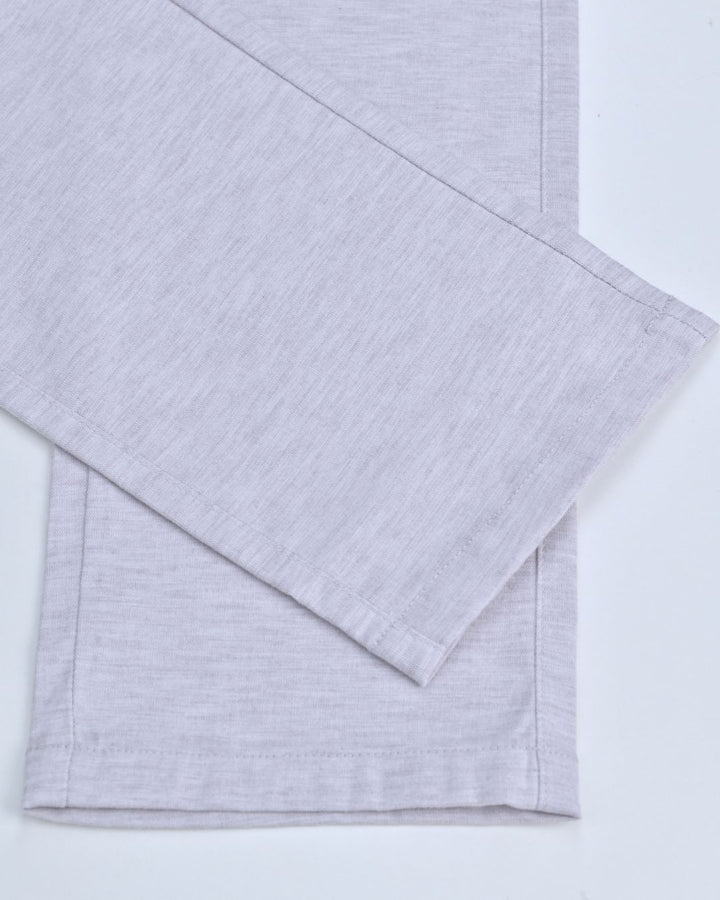 Marble White Grain Printed - 2 way stretch - COTTON LINEN PANT