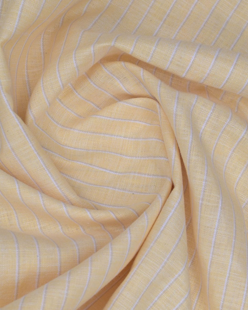 Sunshine Yellow Stripes -Full-Bamboo Linen