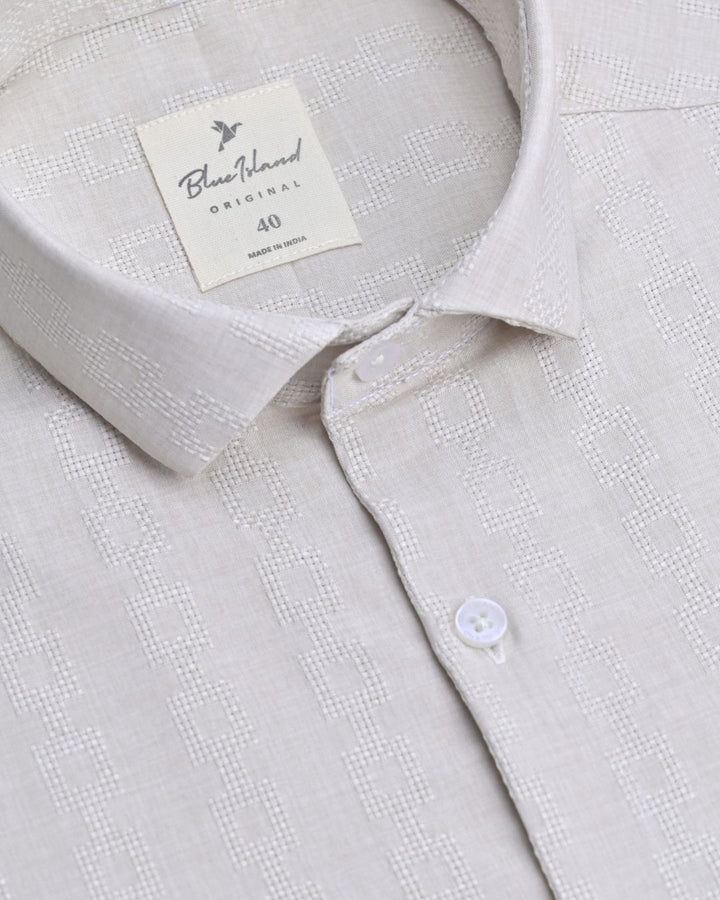 Beige Chain Pattern - Half - Airlite Shirt