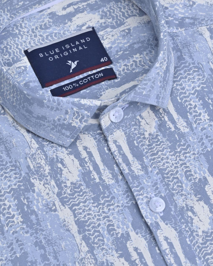 Sky Blue Print -Full-Stain Proof