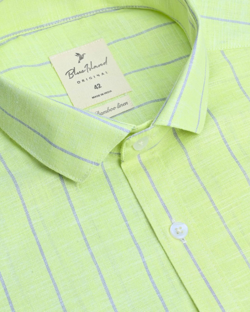 Radium Bold Line Stripes -Full-Bamboo Linen
