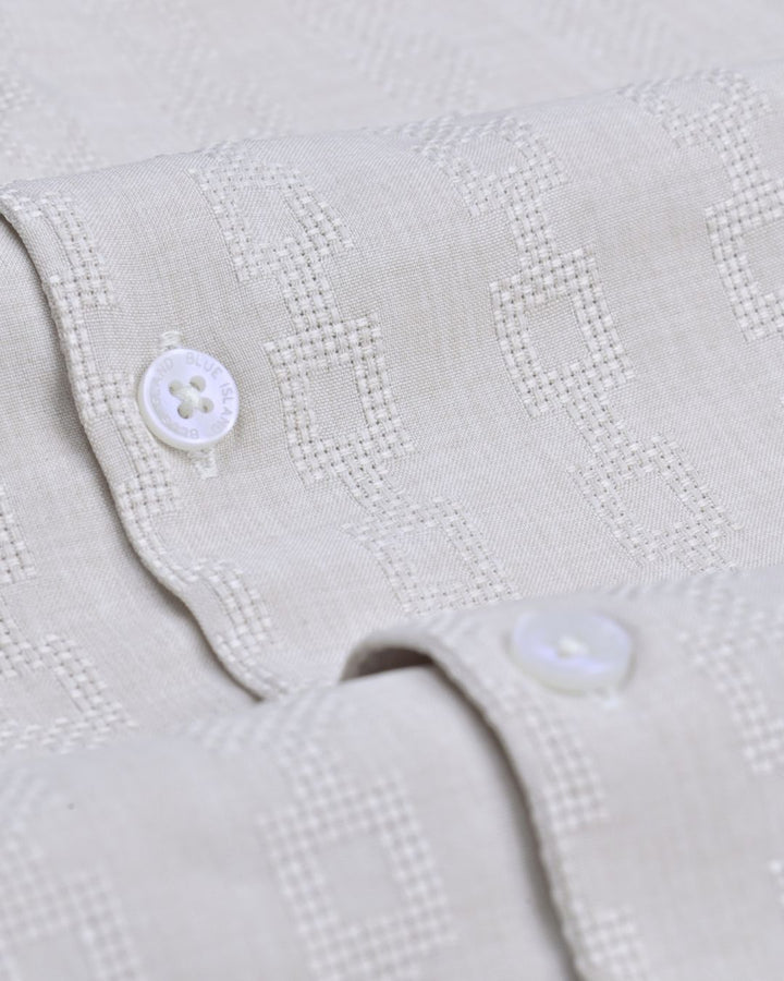 Beige Chain Pattern - Half - Airlite Shirt