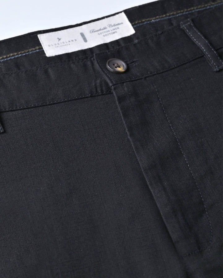 Brute Black - 2 way stretch - COTTON LINEN PANT