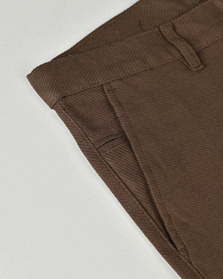 Brown Cross Stripes - Dobby Pant